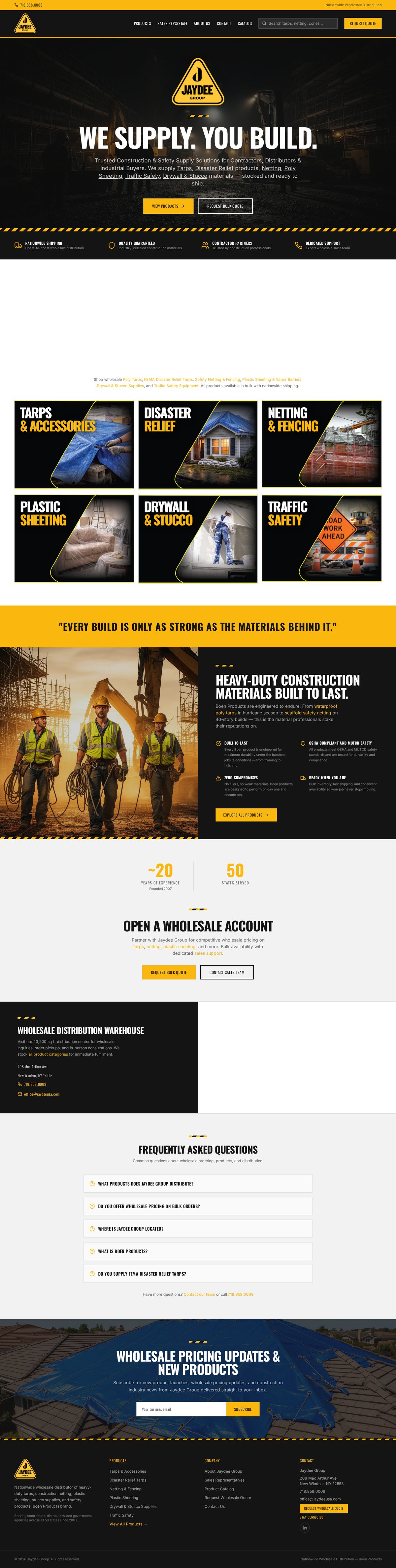 Jaydee USA Home page design